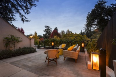  Front patio at twilight 