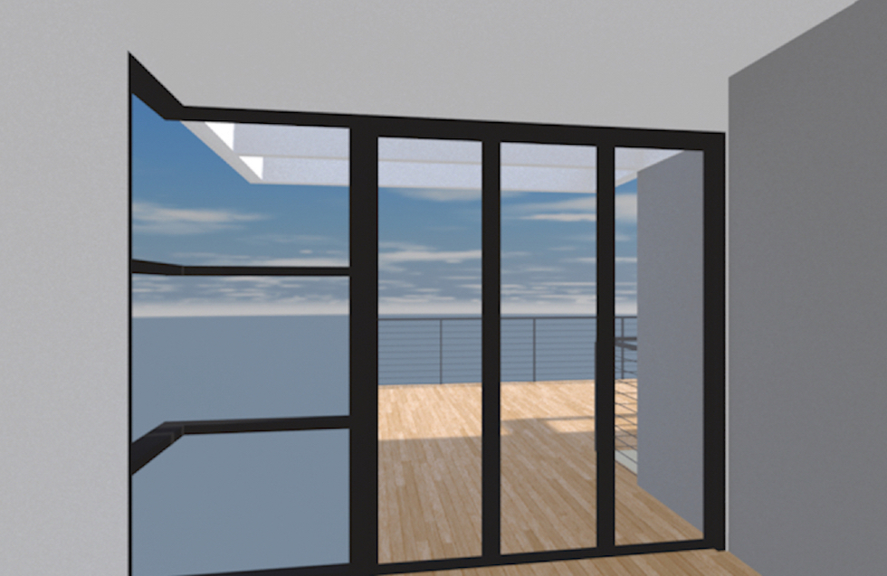  Master bedroom windows and folding doors 