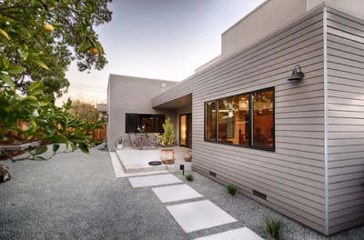  Back of house and garden path 