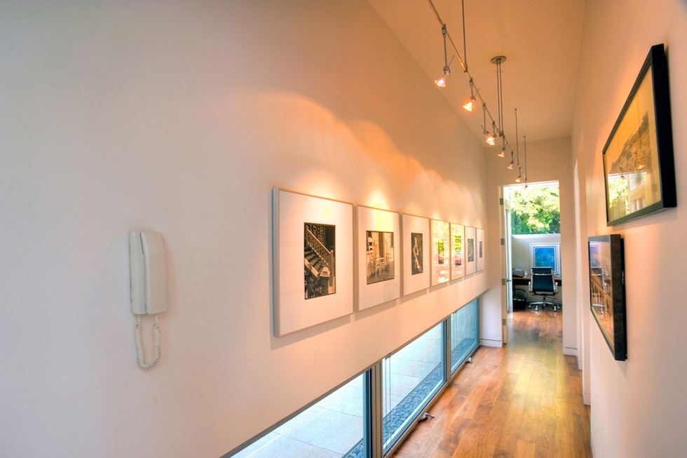  Gallery hallway with low windows 